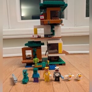 Lego Minecraft 21174 Modern Treehouse 100% Complete
